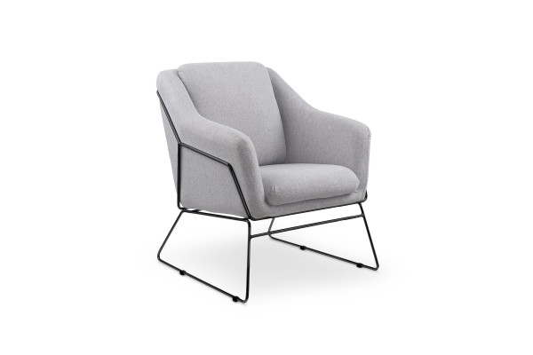 Кресло Halmar SOFT 2 (серый/черный)