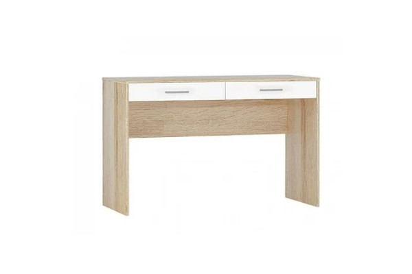 Стол письменный 2 ящика 100 "Стелс" (Дуб сонома/белый)  фабрика Империал 