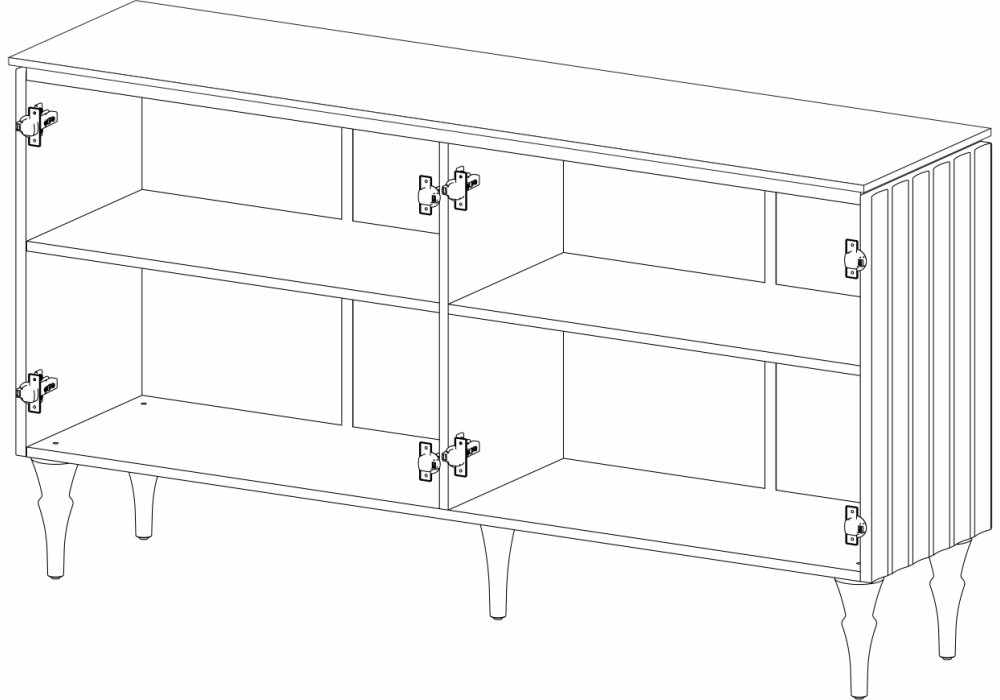 Тумба МН-043-04 МС ЛОРЕНСО (Графит) Мебель-Неман