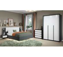 Модульная спальня Мишель   (Антрацит/белый жемчуг )  фабрика Империал 