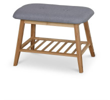 Полка для обуви HALMAR ST-14 натуральный/серый, 60/30/44