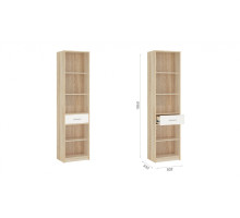 Пенал 1ящ. "Стелс" (Дуб сонома/белый) фабрика Империал 