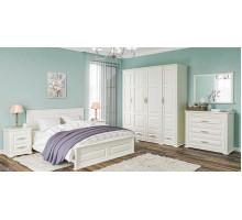 Спальня МС МАРСЕЛЬ (Крем крашенное дерево) Мебель-Неман