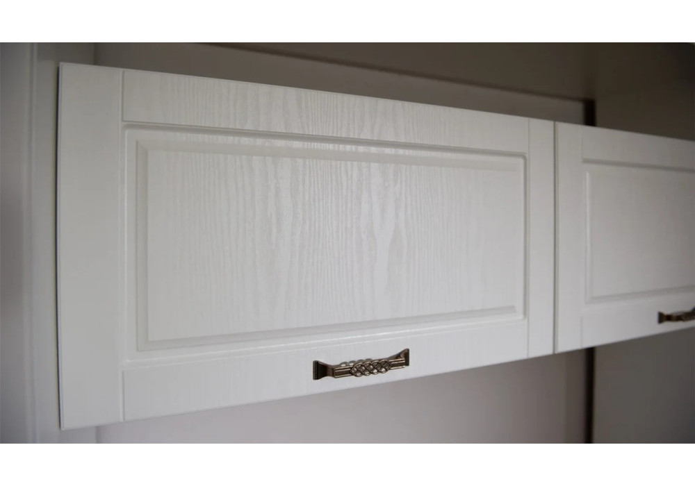 Шкаф навесной с полкой "Лацио" (Белый/белое дерево) фабрика Империал 