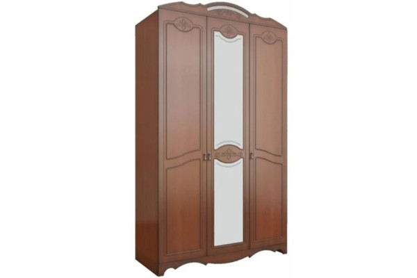 Шкаф ШР-3 трехдверный  Лотос (орех) фабрика Браво Мебель