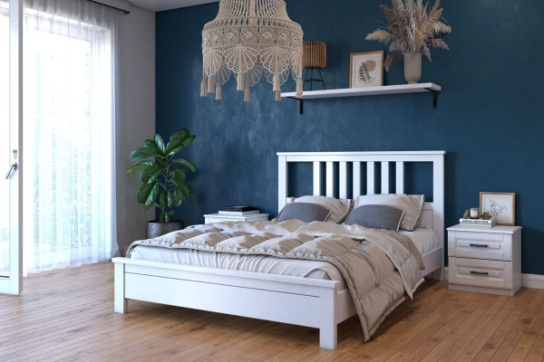 Кровать Лаура (белый античный) 1600 фабрика Браво мебель