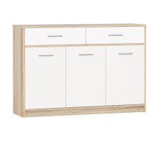 Комод 2ящ3дв Стелс (Дуб сонома/белый)  фабрика Империал 