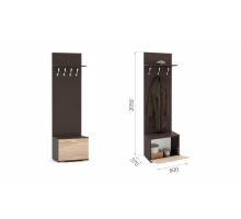 Вешалка Виола  (венге/дуб сонома)  фабрика Империал 