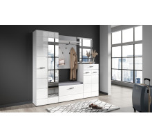 Модульная прихожая Йорк  (белый/белый глянец)  фабрика Империал 