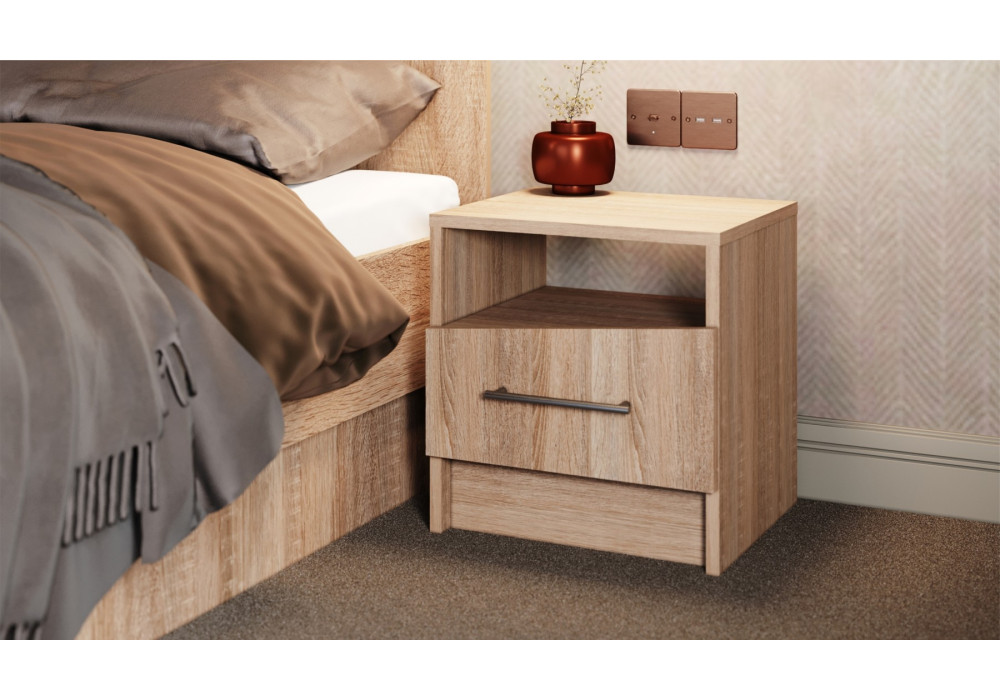 Прикроватные тумбы (2 шт) Антария  (Дуб сонома)  фабрика Империал 