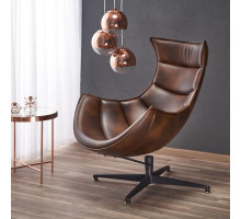 Кресло Halmar LUXOR (темно-коричневый)