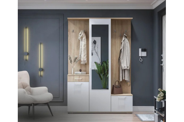 Прихожая NN Мебель ПР 1 (Дуб Сонома / Белый)