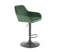 Стул барный HALMAR H103 темно-зеленый/черный