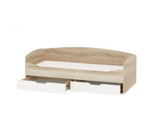 Кровать-диван "Стелс"  (Дуб сонома/белый) фабрика Империал 