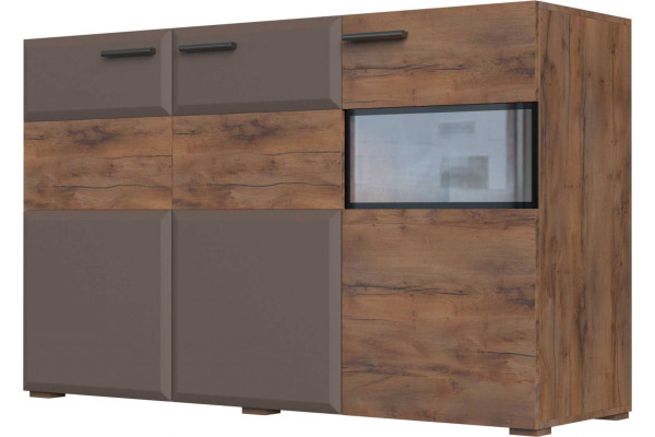 Тумба 3 двери 1500 Рио  (Таксус/Смоки Софт)  фабрика  Браво Мебель