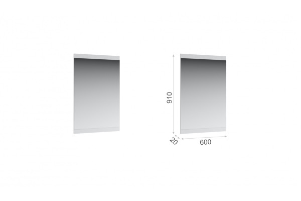 Зеркало Йорк Белый  фабрика Империал 