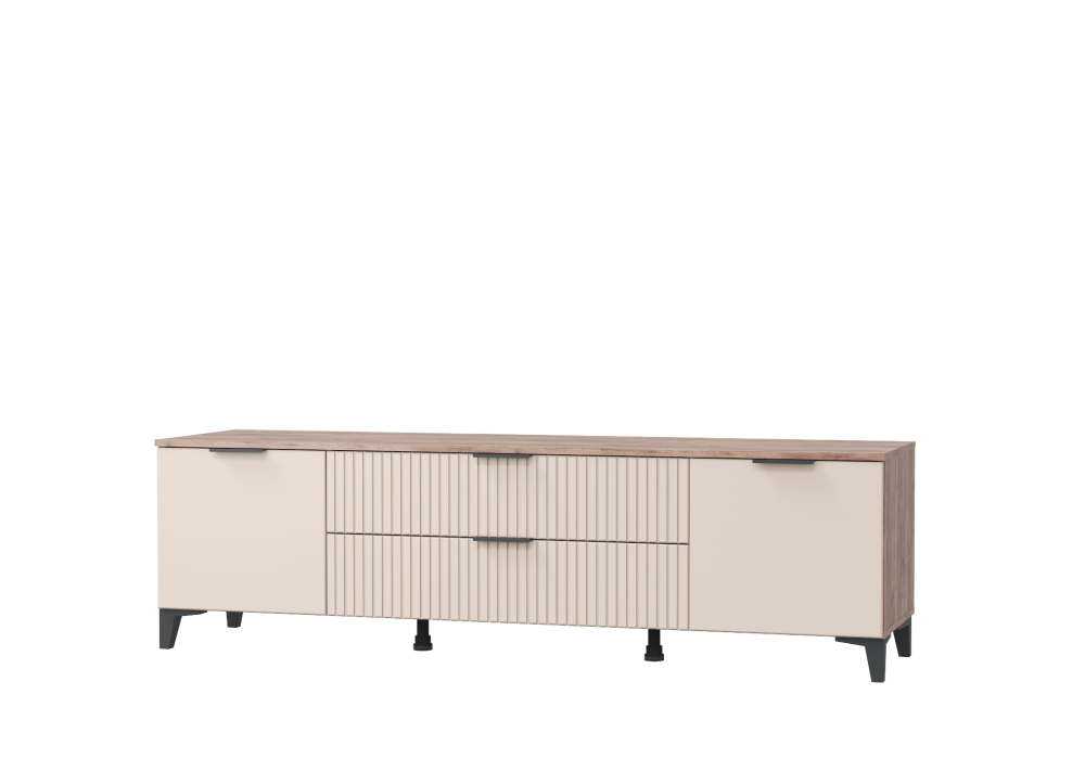 Модульная гостиная Тоскана Вар-3 (Дуб Табачный/Бисквит)  фабрика МЛК