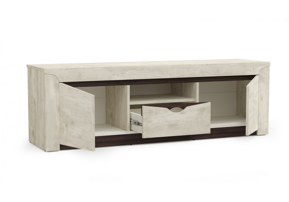 Модульная гостиная "Лючия" (бетон пайн белый/венге)  фабрика Олмеко 