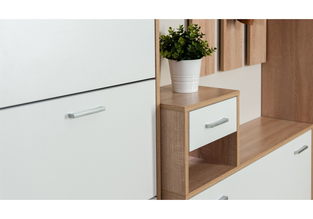  Прихожая Интер  (дуб сонома/белый)  фабрика Империал 