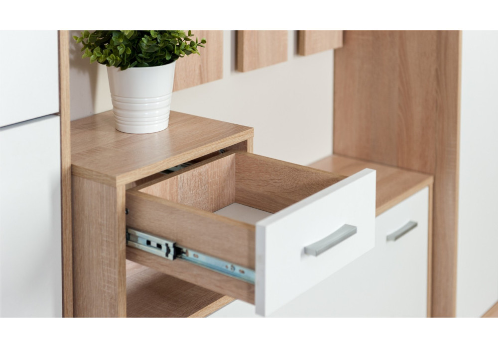  Прихожая Интер  (дуб сонома/белый)  фабрика Империал 