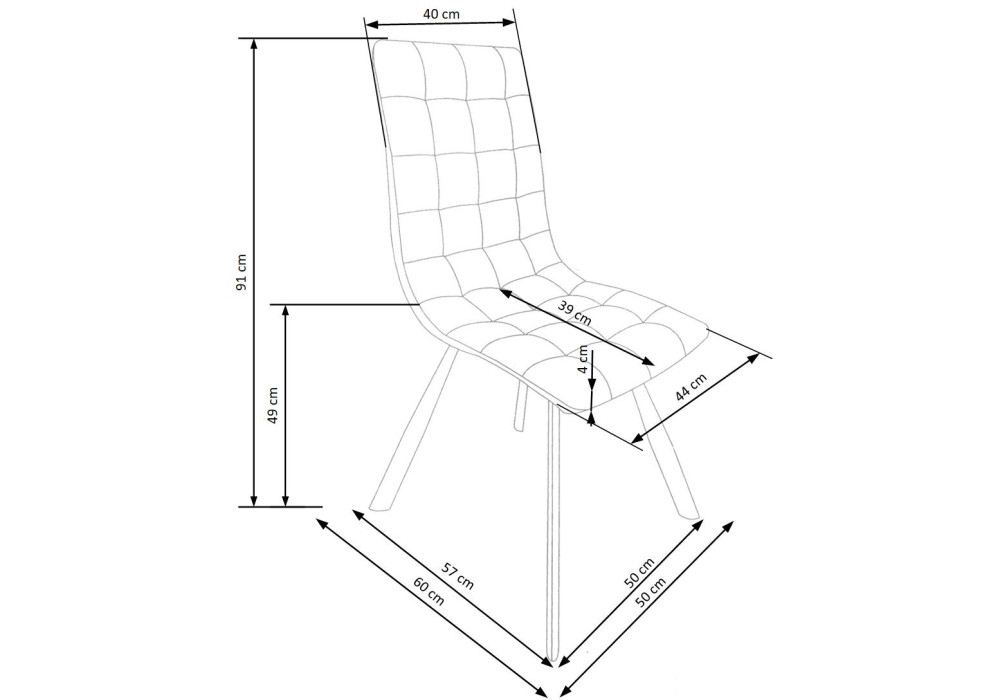 Стул HALMAR K280 коричневый
