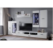 Гостиная Neo - 2  (Белый платинум/Белая шагрень)  фабрика Интерлиния  