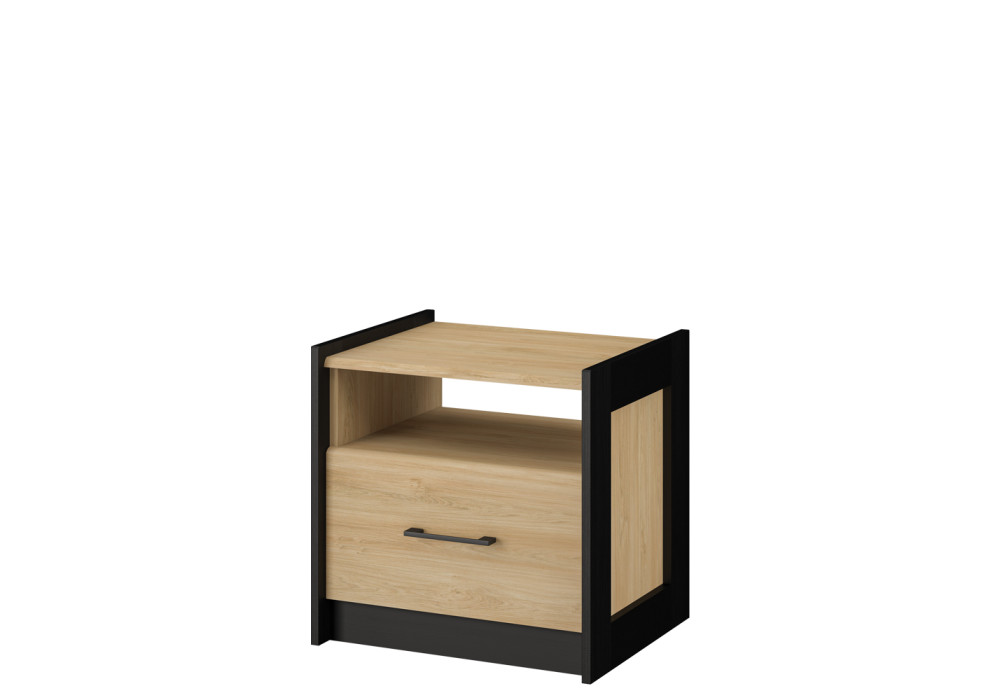 Тумба МН-037-02 МС СТЕНЛИ (Дуб Прованс/Черный) Мебель-Неман