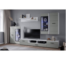 Гостиная Neo - 2  (Белый платинум/Пепел софт)  фабрика Интерлиния  