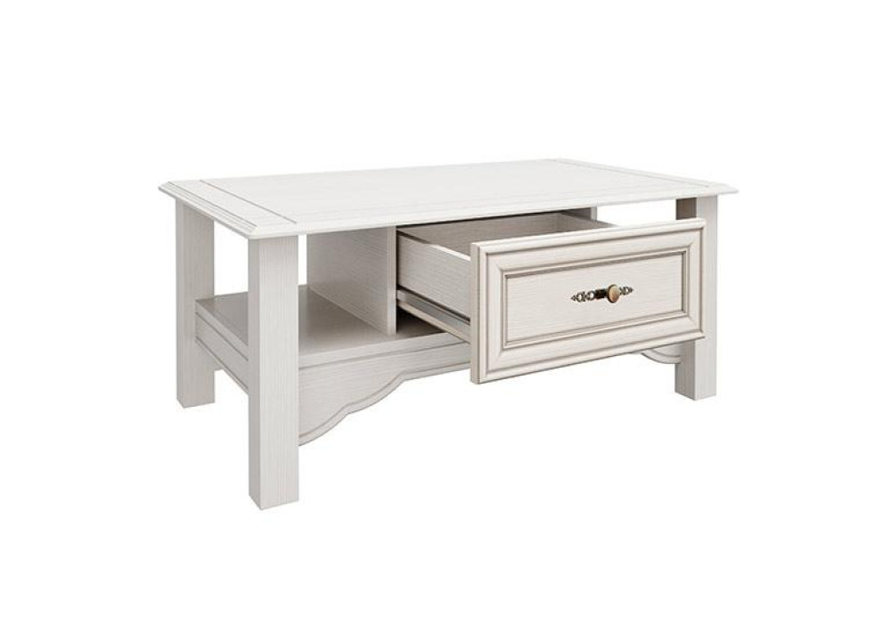 Журнальный столик  "Сатурн-М03" (Вудлайн кремовый/аруша венге патина) фабрика Олмеко 