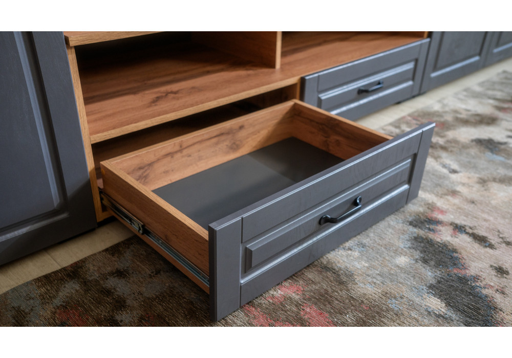 Тумба ТВ Лацио Сканди (Вотан/сканди графит) фабрика Империал 