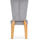 Стул HALMAR ROIS (дуб медовый/серый)
