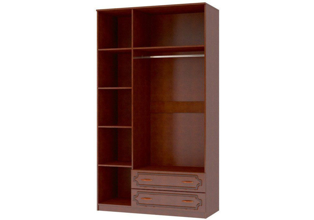 Шкаф ШР-3 трехдверный без зеркал Лакированный орех фабрика  Браво мебель