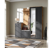 Модульная  прихожая Лацио  Сканди (Антрацит)  фабрика Империал 