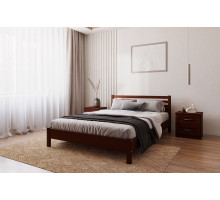 Кровать Милена 1400 (Орех)  фабрика Браво Мебель
