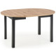 Стол обеденный HALMAR RINGO раскладной, дуб артизан/черный, 102-142/102/76