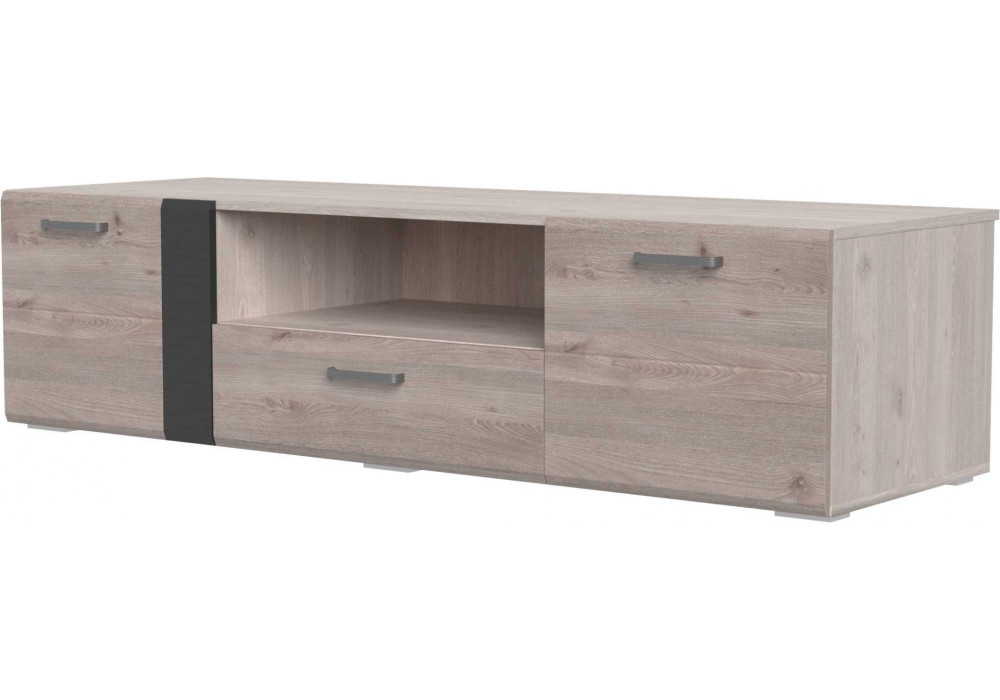 Тумба под телевизор Бриз (Дуб Нельсон/Дуб Ниагара,Смоки Софт)     фабрика Браво Мебель