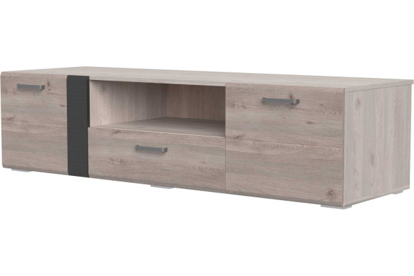 Тумба под телевизор Бриз (Дуб Нельсон/Дуб Ниагара,Смоки Софт)     фабрика Браво Мебель