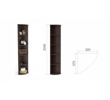 Стеллаж угловой Виола  (венге)  фабрика Империал 