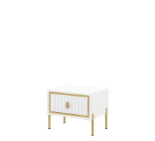 Тумба МН-042-14 МС ЛЮКСОР (Белый глянец/белый) Мебель-Неман