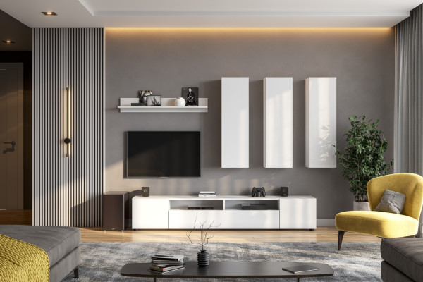 Гостиная Токио NN-МЕБЕЛЬ (Белый текстурный) 