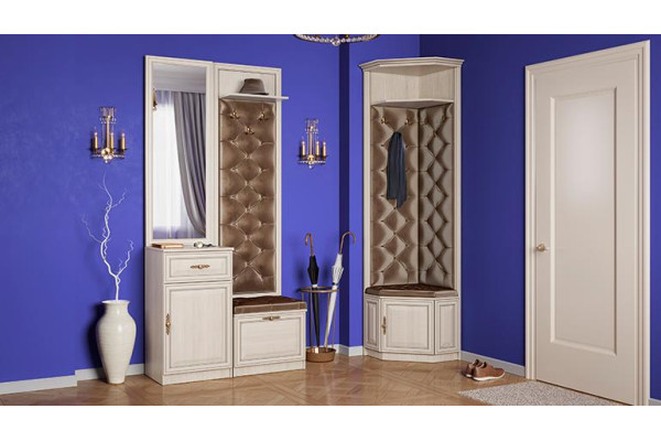 Прихожая МС"ГАБРИЭЛЛА" (вудлайн кремовый)  фабрика Олмеко 