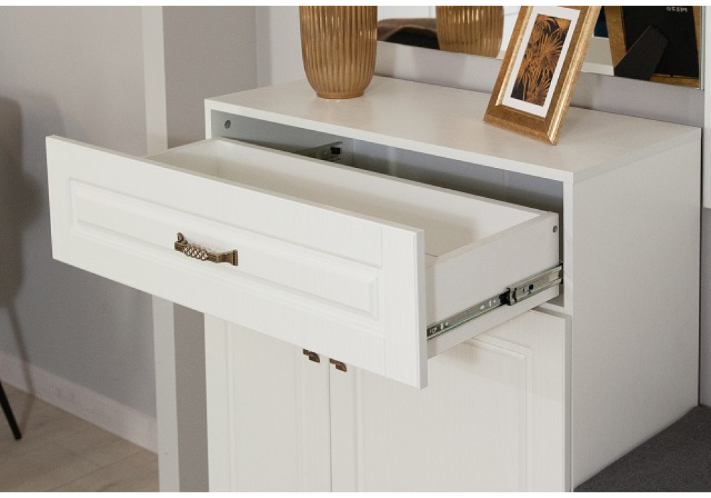 Модульная  прихожая Лацио  (Белый/белое дерево)  фабрика Империал 