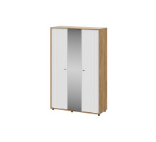 Шкаф SV-МЕБЕЛЬ (МС Милан) Дуб Золотой/Белый/Белый Матовый, трехстворчатый