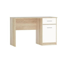 Стол письменный 1д1ящ 110 "Стелс" (Дуб сонома/белый)  фабрика Империал 