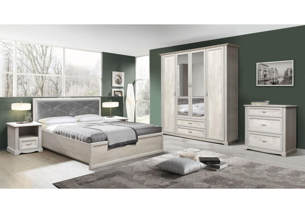 Тумба прикроватная  32.17  Сохо (Бетон пайн белый) Фабрика Олмеко