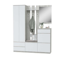 Прихожая Лори (MLK) Дуб серый/Белый