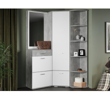 Модульная прихожая Виола вар2  (Ателье светлый/белый)  фабрика Империал 