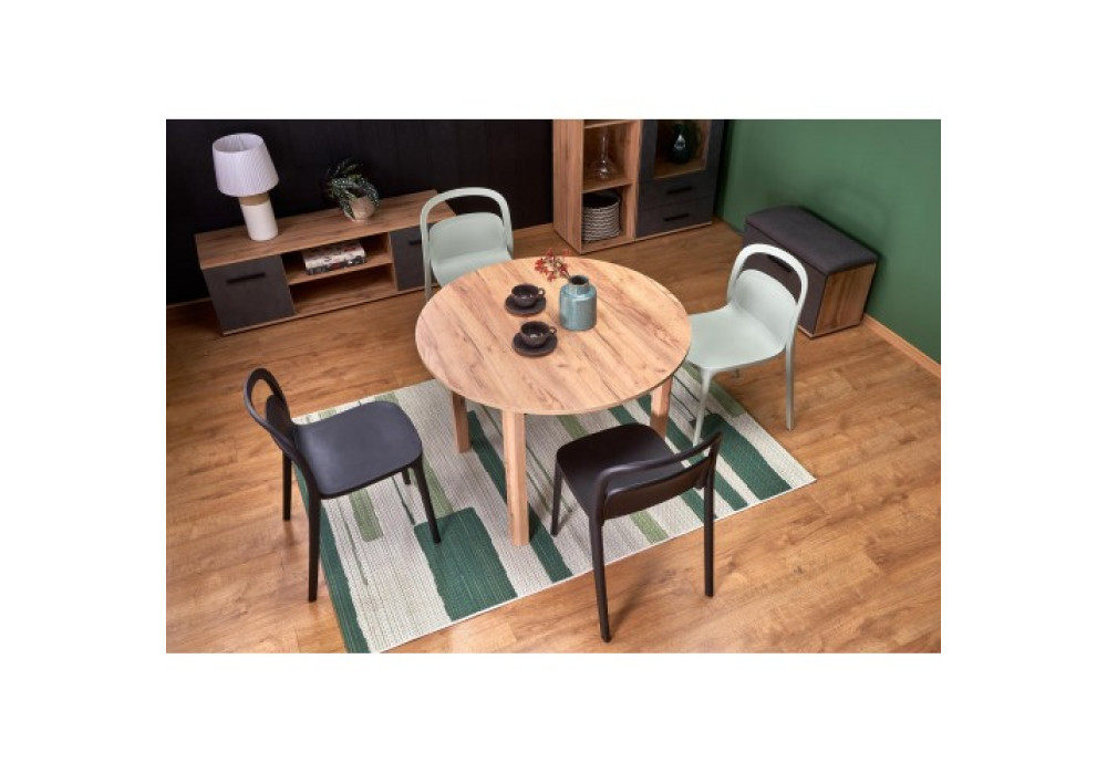 Стол обеденный HALMAR RINGO раскладной, дуб крафт/дуб крафт, 102-142/102/76